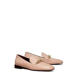 Elegant Pink Loafers with Gold Accent